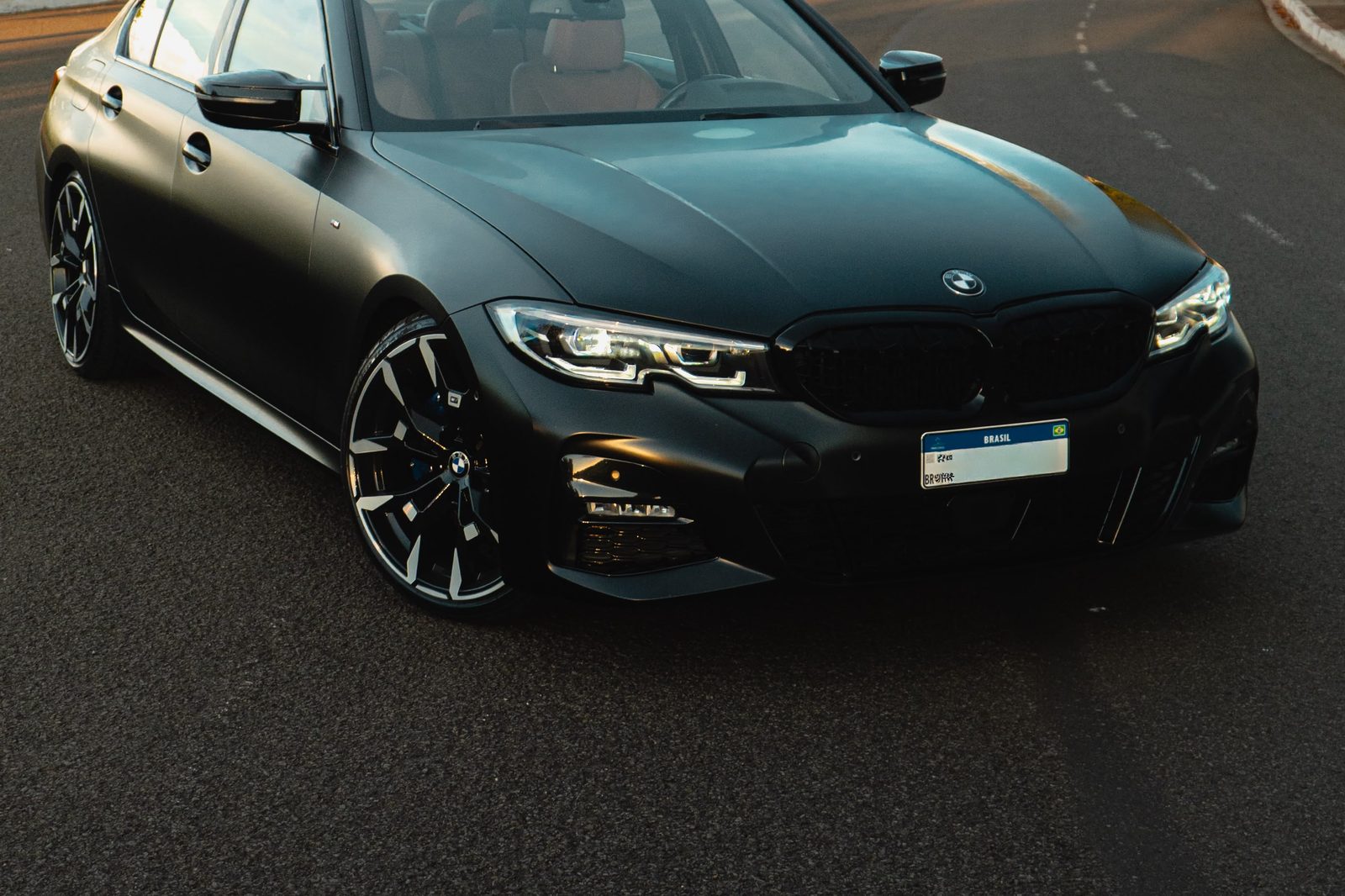 BMW com PPF, vista frontal